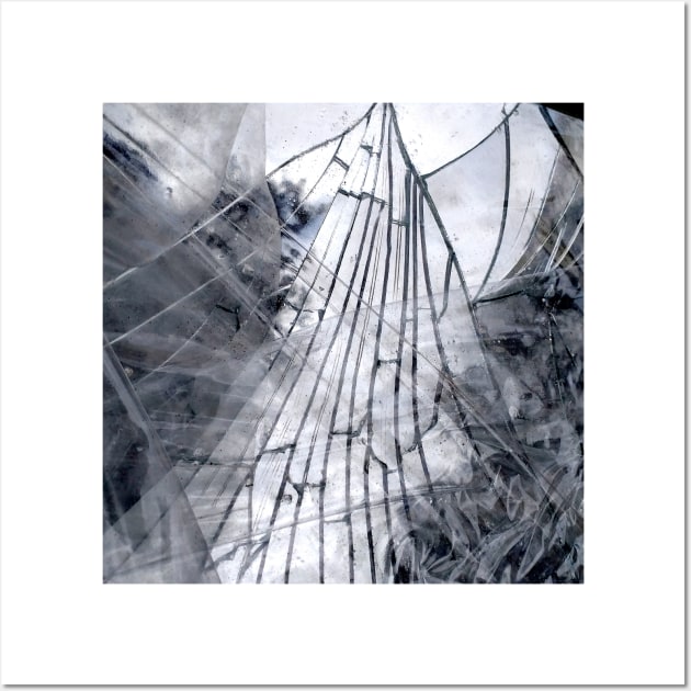 Abstract Mirrored Ghost, black and white Wall Art by oknoki